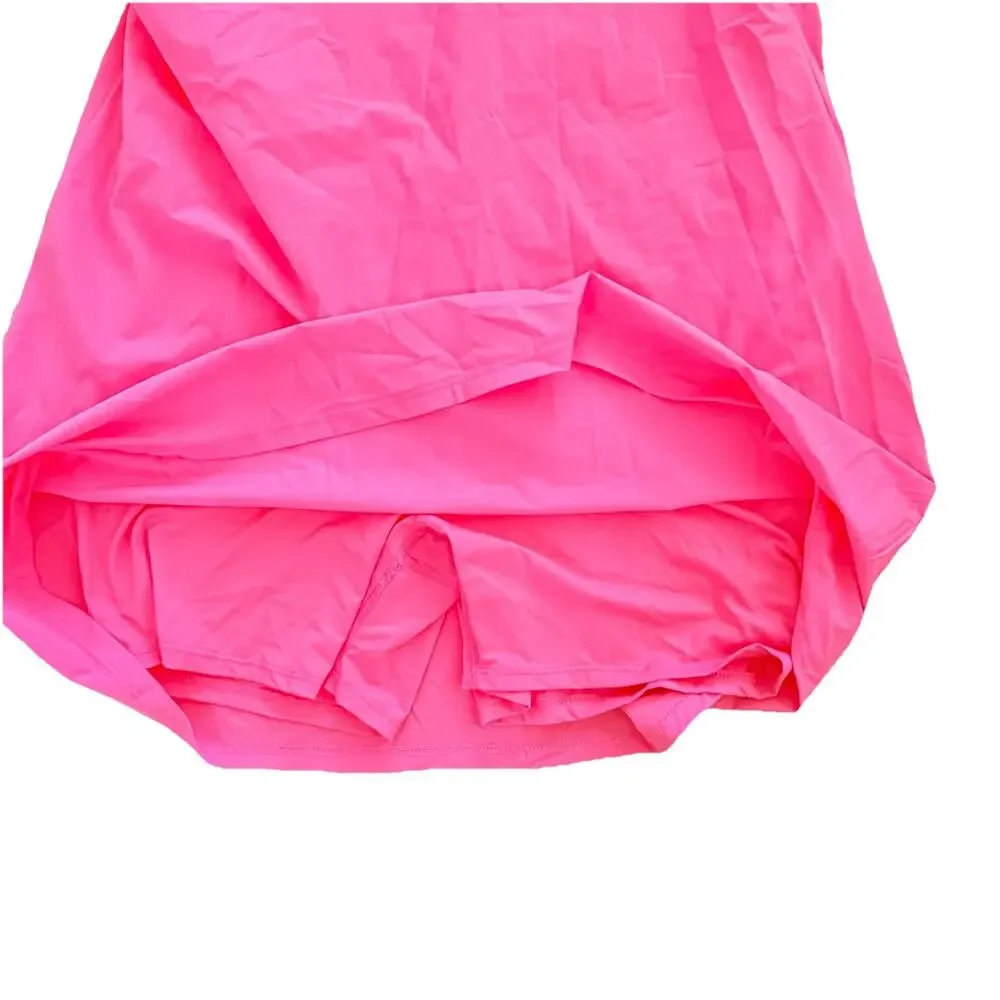 New Calvin Klein Performance Pink Pickleball Tennis Exercise Dress Large NWT